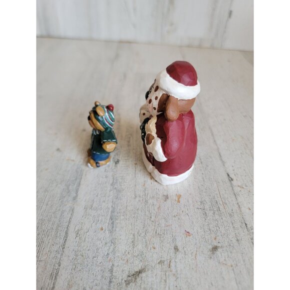 Eddie Walker puppy dog Santa Claus bear ice skate Xmas figure - Picture 2 of 4